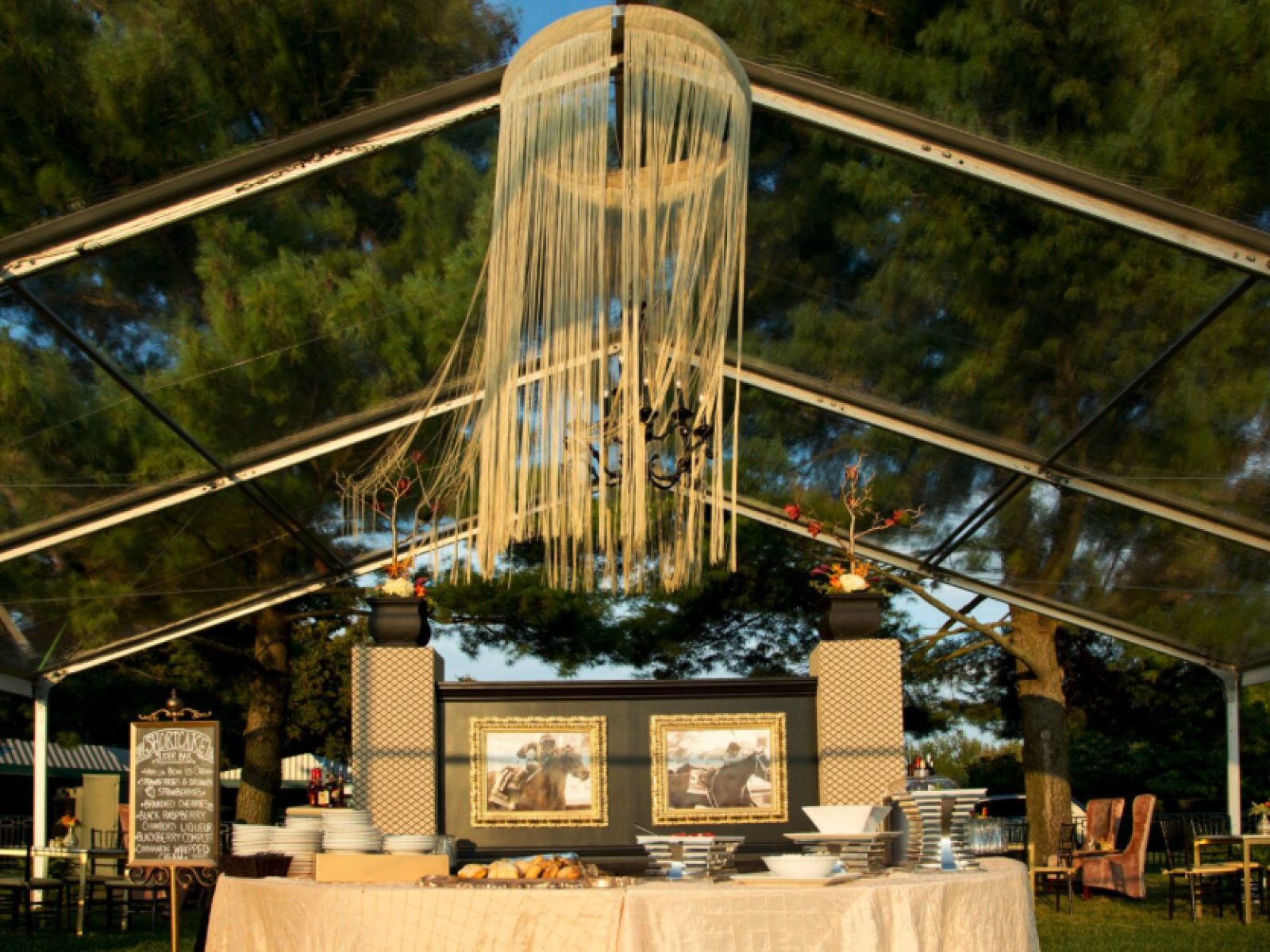 Tent on Galloprush Club lawn